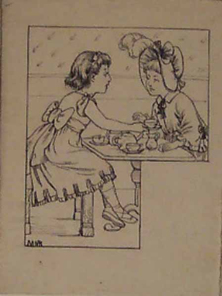 Two Girls taking Tea